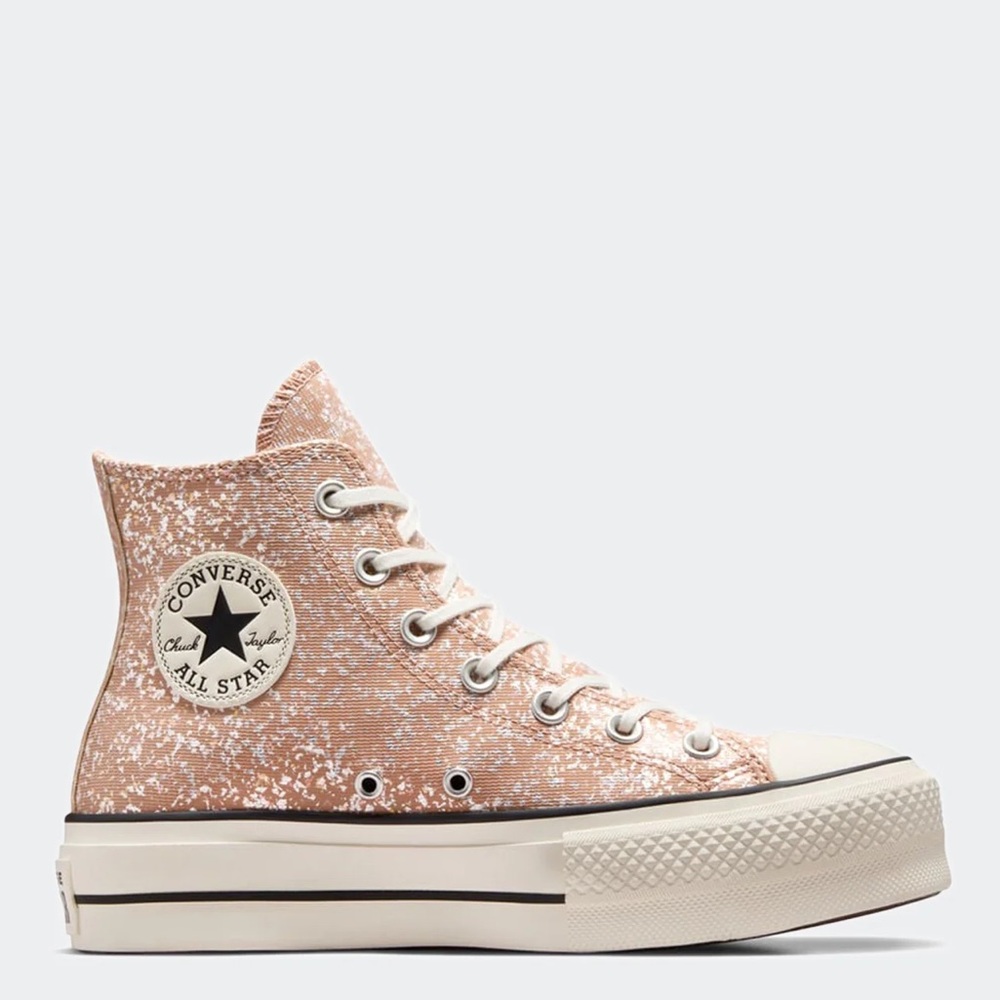NIB Converse Chuck Taylor All Star Lift CTAS hi-top dusty cinder 💕glitter pink🍑✨